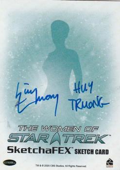 2021 Rittenhouse Women of Star Trek Art & Images - Sketches #NNO Huy Truong Back