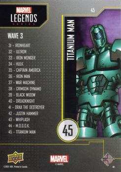 2021 Upper Deck Marvel Legends (Gamestop) #45 Titanium Man Back