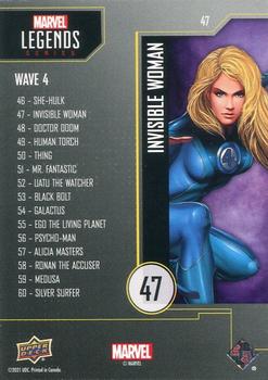 2021 Upper Deck Marvel Legends (Gamestop) - Foil #47 Invisible Woman Back