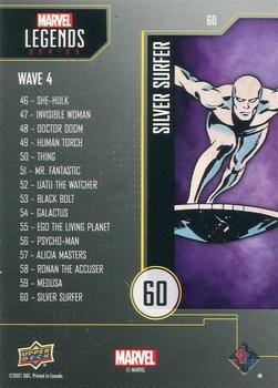 2021 Upper Deck Marvel Legends (Gamestop) - Foil #60 Silver Surfer Back