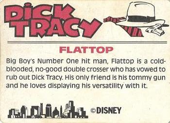 1990 Dandy Dick Tracy #7 Flattop Back