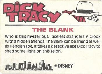 1990 Dandy Dick Tracy #17 The Blank Back