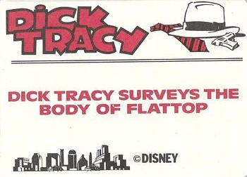1990 Dandy Dick Tracy #79 Dick Tracy Surveys the Body of Flattop Back