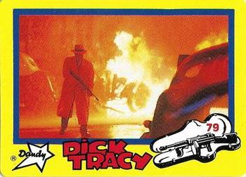 1990 Dandy Dick Tracy #79 Dick Tracy Surveys the Body of Flattop Front