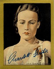 1933 Garbaty Buhnenstars und Ihre Autogramme #109 Charlotte Serda Front