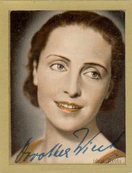 1933 Garbaty Buhnenstars und Ihre Autogramme #119 Dorothea Wieck Front