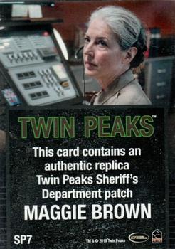 2019 Rittenhouse Twin Peaks Archives - Twin Peaks Sheriff’s Department Patch #SP7 Maggie Brown Back