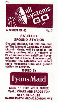 1967 Lyons Maid All Systems Go #7 Satellite Ground Station Back