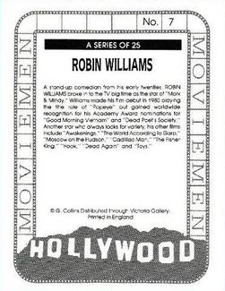 1993 Victoria Gallery Hollywood Moviemen #7 Robin Williams Back