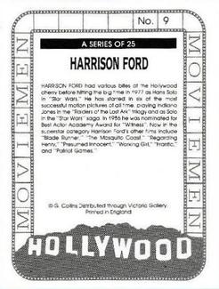 1993 Victoria Gallery Hollywood Moviemen #9 Harrison Ford Back