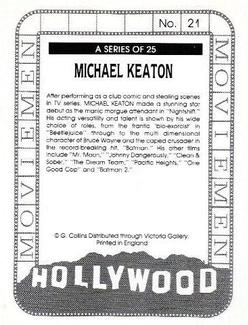 1993 Victoria Gallery Hollywood Moviemen #21 Michael Keaton Back