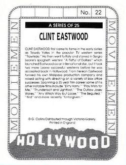 1993 Victoria Gallery Hollywood Moviemen #22 Clint Eastwood Back
