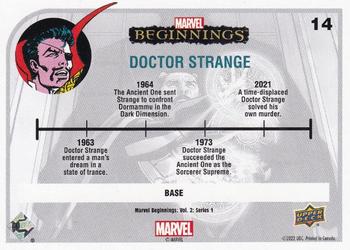 2022 Upper Deck Marvel Beginnings Volume 2, Series 1 #14 Doctor Strange Back