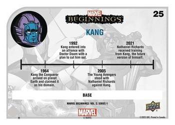 2022 Upper Deck Marvel Beginnings Volume 2, Series 1 #25 Kang Back