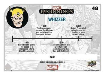 2022 Upper Deck Marvel Beginnings Volume 2, Series 1 #48 Whizzer Back