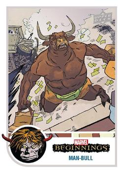 2022 Upper Deck Marvel Beginnings Volume 2, Series 1 #52 Man-Bull Front