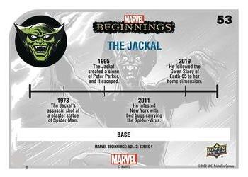 2022 Upper Deck Marvel Beginnings Volume 2, Series 1 #53 The Jackal Back