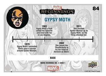 2022 Upper Deck Marvel Beginnings Volume 2, Series 1 #84 Gypsy Moth Back