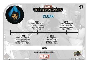 2022 Upper Deck Marvel Beginnings Volume 2, Series 1 #97 Cloak Back