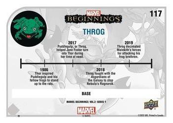 2022 Upper Deck Marvel Beginnings Volume 2, Series 1 #117 Throg Back