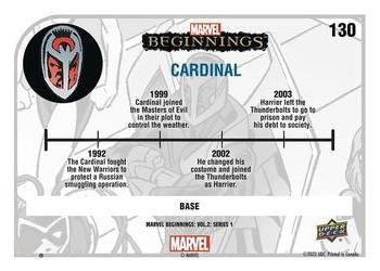 2022 Upper Deck Marvel Beginnings Volume 2, Series 1 #130 Cardinal Back