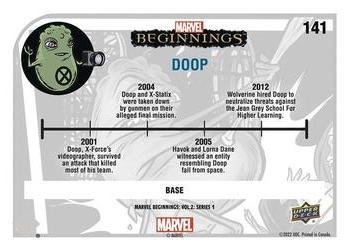 2022 Upper Deck Marvel Beginnings Volume 2, Series 1 #141 Doop Back