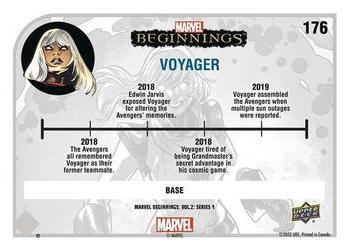 2022 Upper Deck Marvel Beginnings Volume 2, Series 1 #176 Voyager Back
