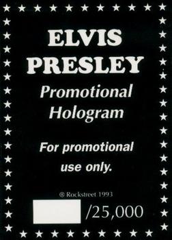 1993 Rockstreet National Sports Collectors Convention Promos #NNO Elvis Presley Back