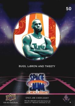 2021 Upper Deck Space Jam: A New Legacy #50 Bugs, LeBron and Tweety Back