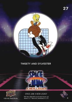 2021 Upper Deck Space Jam: A New Legacy - Blue #27 Tweety and Sylvester Back