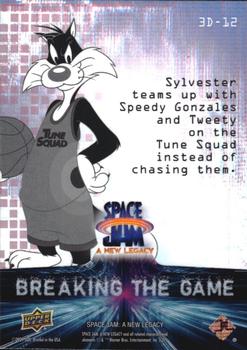 2021 Upper Deck Space Jam: A New Legacy - Breaking the Game 3D Lenticulars #3D-12 Sylvester Back