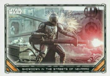 2021 Topps Star Wars: The Mandalorian Season 1 and 2 European Edition #72 Showdown in the Streets of Nevarro Front