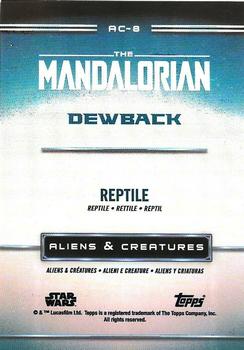 2021 Topps Star Wars: The Mandalorian Season 1 and 2 European Edition - Aliens & Creatures #AC-8 Dewback Back