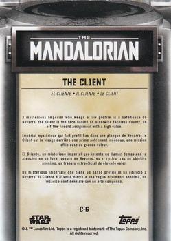 2021 Topps Star Wars: The Mandalorian Season 1 and 2 European Edition - Mandalorian Characters #C-6 The Client Back