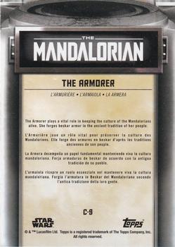2021 Topps Star Wars: The Mandalorian Season 1 and 2 European Edition - Mandalorian Characters #C-9 The Armorer Back