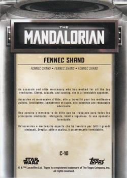 2021 Topps Star Wars: The Mandalorian Season 1 and 2 European Edition - Mandalorian Characters #C-10 Fennec Shand Back