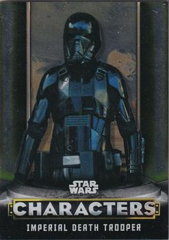2021 Topps Star Wars: The Mandalorian Season 1 and 2 European Edition - Mandalorian Characters Yellow #C-12 Imperial Death Trooper Front