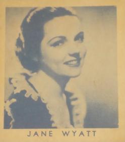 1936 Anonymous Movie Stars Series of 96 (R134) #504 Jane Wyatt Front