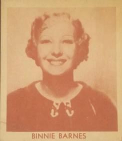 1936 Anonymous Movie Stars Series of 96 (R134) #506 Binnie Barnes Front