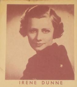 1936 Anonymous Movie Stars Series of 96 (R134) #509 Irene Dunne Front