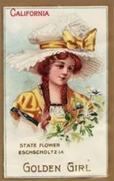 1910 American Tobacco State Girl (T106) #NNO California Golden Girl Front