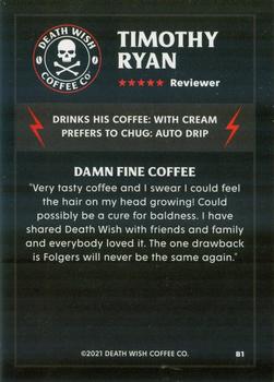 2021 Death Wish Coffee Caffeine Critters #NNO No-Trim Tim Back