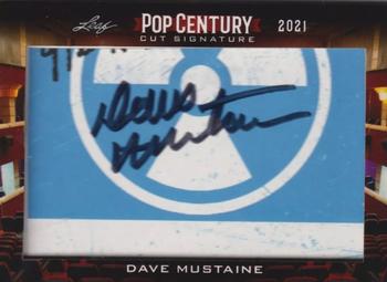 2021 Leaf Metal Pop Century - Cut Signature #PCC-DM1 Dave Mustaine Front