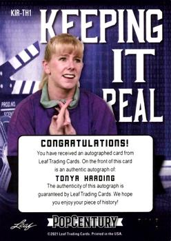 2021 Leaf Metal Pop Century - Keeping It Real Autographs Rainbow Purple #KIR-TH1 Tonya Harding Back