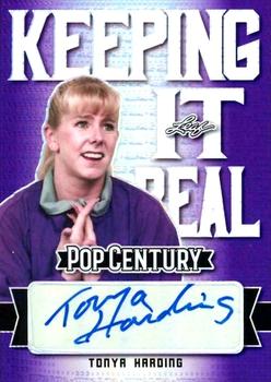 2021 Leaf Metal Pop Century - Keeping It Real Autographs Rainbow Purple #KIR-TH1 Tonya Harding Front