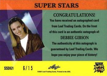 2021 Leaf Metal Pop Century - Pro Set Super Stars Music Autographs Crystals Purple #SS-DG1 Debbie Gibson Back