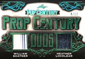 2021 Leaf Metal Pop Century - Prop Century Duos Spectrum Green #PCD-04 William Shatner / Heather Locklear Front