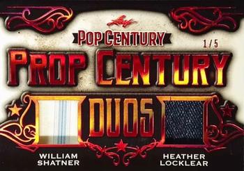 2021 Leaf Metal Pop Century - Prop Century Duos Spectrum Red #PCD-04 William Shatner / Heather Locklear Front