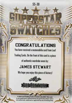 2021 Leaf Metal Pop Century - Superstar Swatches Spectrum Bronze #SS-30 James Stewart Back