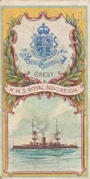 1901 Hill's Battleships & Crests #6 H.M.S. Royal Sovereign Front